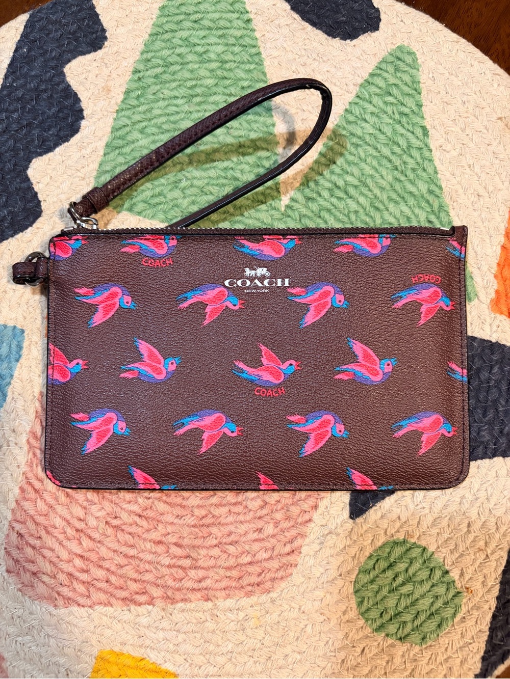 Perfect Coach Happy Birds Wristlet